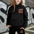thumbnail image 4 of Afdoent Kid Girls Clothes Fall Winter Girls Outfits Tracksuit With Stylish Letter Print Hoodie And Joggers Warm Kids 2-3 Years, 4 of 4