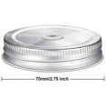 thumbnail image 2 of 20 Pieces Metal Regular Mouth Mason Jar Lids With Straw Hole Compatible With Mason Jar (silver, 2.7, 2 of 5