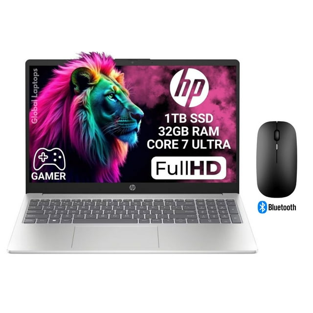 HP Gamer Ultra Core 7 155h 32GB RAM 1TB SSD 15.6 Táctil Full HD Laptop 15-fd1023 Con Regalo