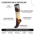 thumbnail image 3 of Lsque Seaside Sunset Cool Dragon Pattern Sport Compression Socks for Men & Women 15-20 mmHg Knee High Nurse Pregnant Running Medical and Travel Athletic, 3 of 6