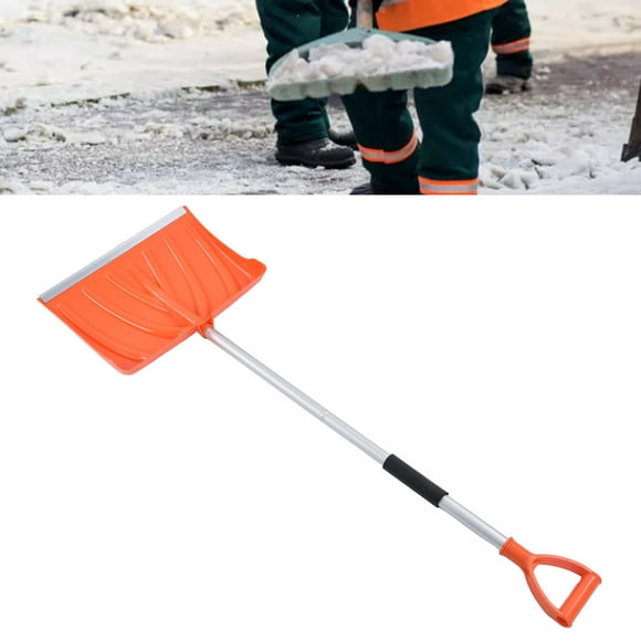 Pelle à Neige Grande Capacité Poignée en Forme de D Alliage d'Aluminium Matériau Plastique Détachable Outil de Pelletage Assemblable