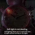 thumbnail image 3 of SAYTAY Children's Alarm Clock, Cartoon Alarm Clock Dinosaur Clock Night Light, Student Children's Home Decoration Desktop Clock(Green), 3 of 4