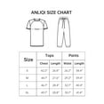 thumbnail image 5 of ANLIQI Men's Pajama Sets Short Sleeve Top & Pant Soft Bamboo Rayon Pjs Set Lounge Sleepwear for Men (Navy Blue L), 5 of 8