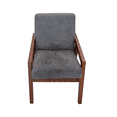 thumbnail image 2 of Silla Artica Home Sweet Home con doble respaldo tapizado en velvet 100% Madera, 2 of 4