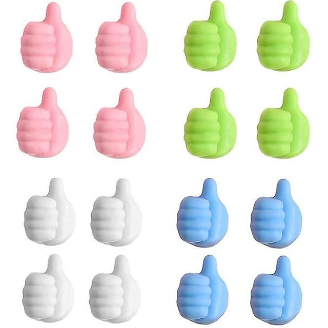 Gancho de pared de silicona TANGJMXG 16 piezas para pulgar