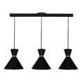 thumbnail image 1 of Luminario Campana Colgante Negro 3pzs C/ Riel Aluminio Maxxi, 1 of 3