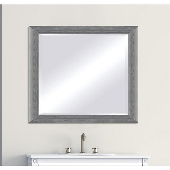Framecrafters Inc Custom Sized Silver Framed Beveled Mirror 36 X 60