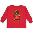 thumbnail image 3 of Inktastic Gingerbread Girl Christmas Boys or Girls Long Sleeve Toddler T-Shirt, 3 of 5