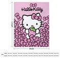 thumbnail image 2 of Pink Hello Kitty Flannel Blanket for Bed Sofa Car Living Room Bedroom, 2 of 9