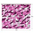 thumbnail image 5 of Purple Pink Camo Classic Shapes Pattern Shower Curtain 84"x72" ,Bathroom Decorative Shower Curtains Set with 12 Hooks,Modern Waterproof Washable Shower Curtain, 5 of 6