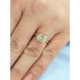thumbnail image 2 of Jewelerix Asscher Cut Ring 1 CT Comfort Fit Moissanite Diamond Diamond Engagement Ring Brilliant Proposal Mother's Day Gift, 2 of 5