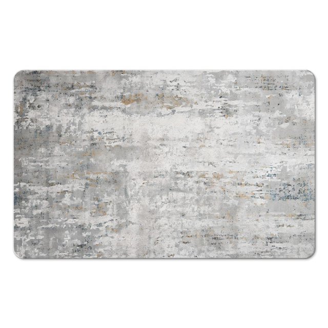 Elevate Your Home Décor with our 20x32 inch Modern Abstract Gray Runner Rug: Easy Clean, Soft, Non-Slip, Low Pile Carpet for Bathroom, Kitchen, Laundry Room, Entryway, Hallway, Bedroom