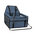 thumbnail image 2 of Asiento de coche para perros, cama, cómodo asiento de seguridad para perros, suministros para mascotas, perros pequeños, cachorros Azul oscuro, 2 of 9