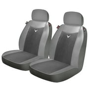 Genuine Dickies Classics 2 Piece Low Back Car Seat Covers Hornet Gray, 40222WDI