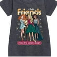 thumbnail image 2 of Barbie - Friends Make The Season Bright - Toddler And Youth Girls Fleece Dress, 2 of 4