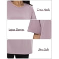 thumbnail image 4 of SiiMmcuzy Pack Oversized Tshirts for Women Short Sleeves Workout Tops | Loose Fit, Crew Neck, Baggy, Summer, Casual, Gym, Plus Size, Plain, Tops, Fashion, Clothes, 2026, 4 of 7