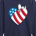 thumbnail image 3 of Peanuts - Snoopy On Flag Heart - Toddler & Youth Long Sleeve Graphic T-Shirt, 3 of 6