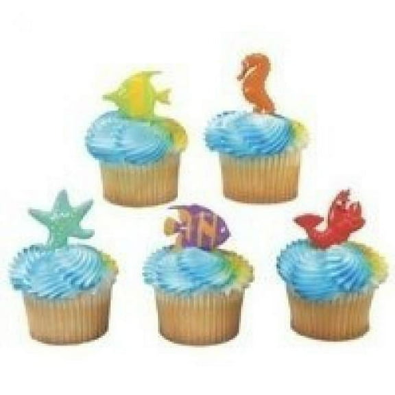 Sealife Friends Cupcake Picks set of 24