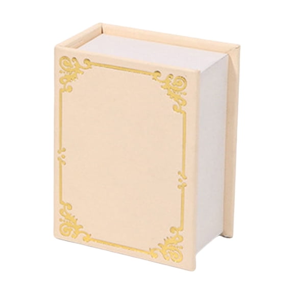 COOLHOOD Vintage Book Shaped Jewelry Storage Box Portable for Rings Pendants and Studs Earrings With Magnetic Closure Designs