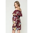 thumbnail image 2 of Floral Ruched Off the Shoulder Maternity Dress, 2 of 3