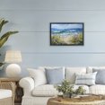 thumbnail image 3 of Stupell Industries Coastal Floral Beach Meadow by Ocean Black Floating Frame Canvas Art, 25 x 17, by Creative Studio, 3 of 8