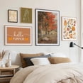 thumbnail image 3 of Póster de paisaje de mano abstracta con citas de hojas de calabaza de otoño, impresiones de arte de pared de galería, imágenes de pintura en lienzo, decoración de sala de estar, 3 of 4