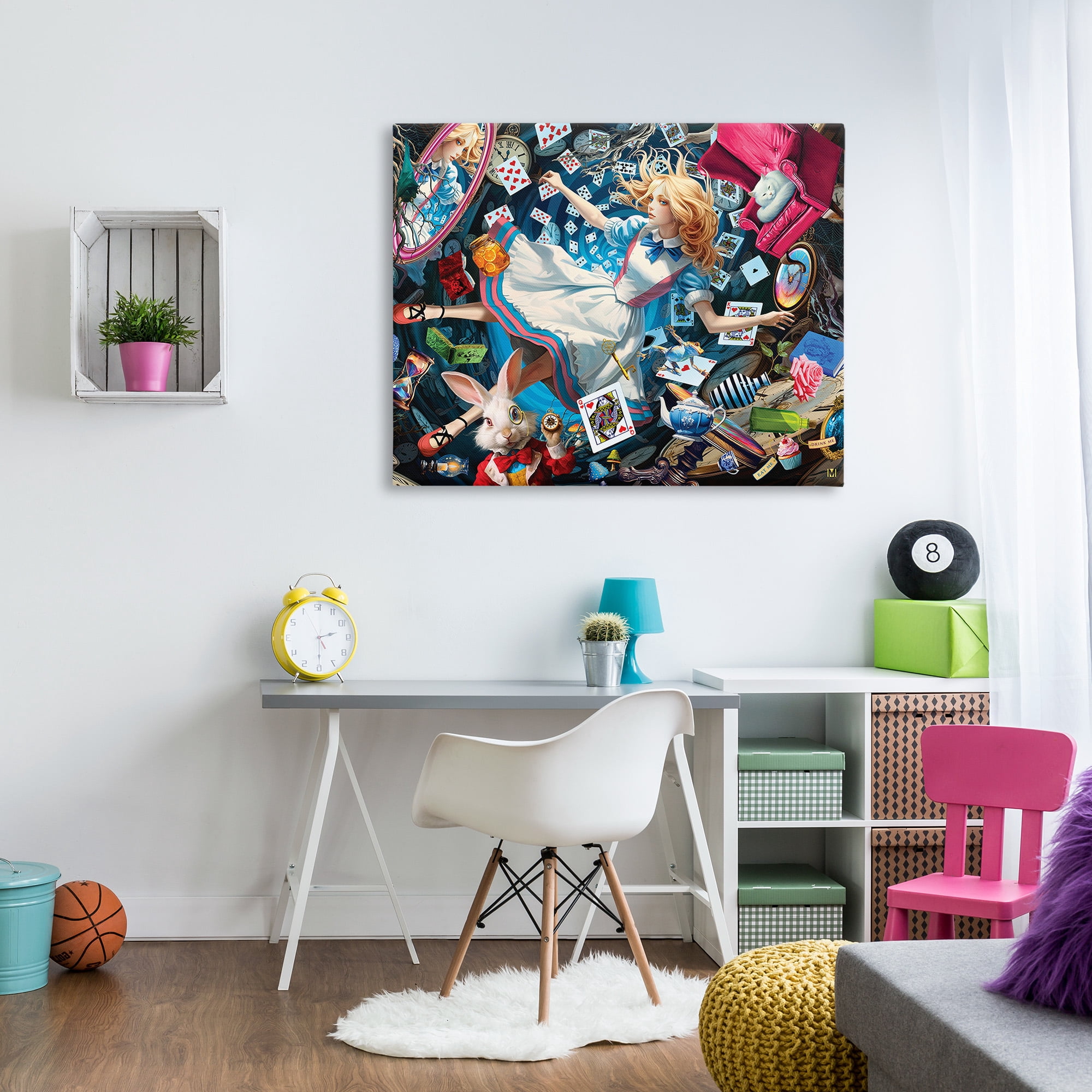 Stupell Industries Storybook Tale Collage Animals & Insects Painting Gallery Wrapped Canvas Art Print Wall Art, 48 x 36
