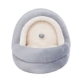 thumbnail image 1 of Methold Tienda de campaña para mascotas, cama cueva para gatos, perros pequeños, nido de gatito de felpa lavable, hogar cálido, casa para Perchas para gatos, 1 of 6