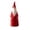 Multicolor M, variant on Christmas Figurine, Tall Santa Claus Figurine, Slender Cone-shaped Santa with Long Beard, Vinyl Minimalist Red and White Holiday Statue for Mantel Shelf Console or Windowsill