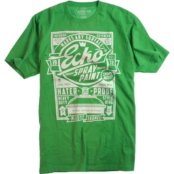 Ecko Unltd. Camiseta gráfica con cuello redondo a prueba de enemigos para hombre, verde, pequeña Ecko Unltd. Camiseta gráfica