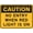 Warning Sign 3, variant on Warning Sign - Caution No Entry When Red Light, 8"x12" Aluminum Rust-Proof Sign, for Restricted Areas, Factory Zones, Security Alert Sign