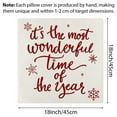 thumbnail image 6 of Christmas Pillow Covers 18x18 Set of 4 Decorations Farmhouse Throw Pillowcase Cushion Case for Home Decor, 6 of 6