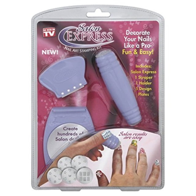 salon express nail art stamping kit as seen on tv body care / beauty