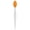 Orange, variant on Soft Silicone Double Sided Nose Cleansing Exfoliating Facial Lip Brush Blackhead Remover Tool Rose Red 5.9 in / 15 cm