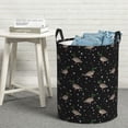 thumbnail image 6 of Honeii Mallards And Snowflakes Print Laundry Hamper Basket,Baby Nursery Woven Storage Basket for Toys Bin,Pillows,Blankets,Clothes-Medium, 6 of 6