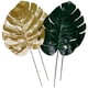 thumbnail image 1 of KAKOWELY 4 hojas de palma artificiales, hojas tropicales de imitación para fiestas hawaianas en la jungla y bodas., 1 of 5