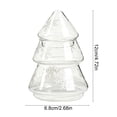 Christmas Tree Shaped Candy Jar,4.7X2.7In Glass Candy Snack Storage ...