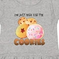 thumbnail image 4 of Inktastic I'm Just Here for the Cookies Girls Toddler Dress, 4 of 5