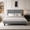 Gray, variant on Amolife Queen Size Wave-Like Curve Deluxe Upholstered Modern Bed Frame with LED Headboard, Black
