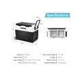 thumbnail image 2 of Costway 58 Quarts Car Refrigerator Portable RV Freezer Dual Zone w/ Wheel, 2 of 5