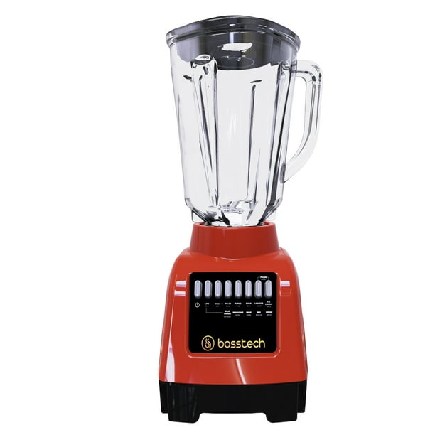 Licuadora Bosstech B1 Potencia 550 Watts 10 Velocidades Vaso de Vidrio Capacidad 2L BOSSTECH BSED-GB1-R
