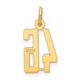 thumbnail image 6 of Auriga Fine Jewelry 14K Yellow Gold Small Elongated Number 46 Charm for Women, 6 of 6
