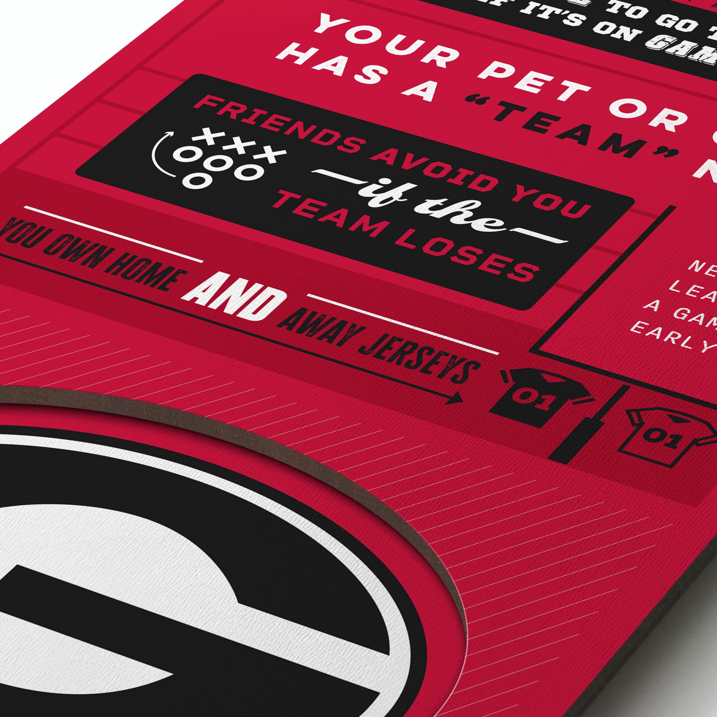 YouTheFan NCAA Georgia Bulldogs 3D Top 10 Wall Art