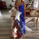 thumbnail image 2 of Vestidos de Verano de las Mujeres sin Mangas Estampados Colgantes, Estilo Casual Suelto para las Vacaciones, la Fiesta Y el Uso Diario de Primavera, 2 of 5