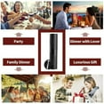 thumbnail image 4 of Rechargeable Automatic Corkscrew Opener Set with Foil Cutter Vacuum Stopper and Pourer - Ideal for Enthusiasts, 4 of 8