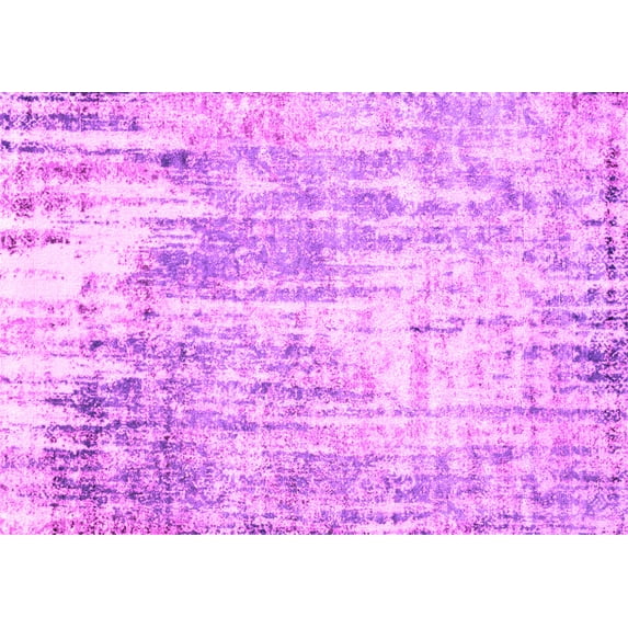 Ahgly Company Indoor Rectangle Oriental Pink Industrial Area Rugs, 5' x 7'