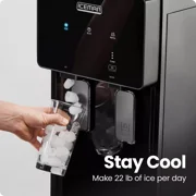 Iceman Ice Maker & Water Dispenser, Bottom-Loading for 1–5 Gallon Bottles – Black