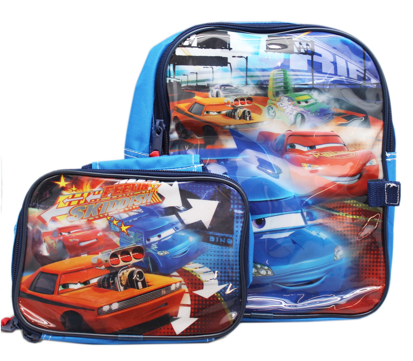 Disney Pixar'S Feelin' Skiddish Mini Toy Backpack And Utility Bag (10In