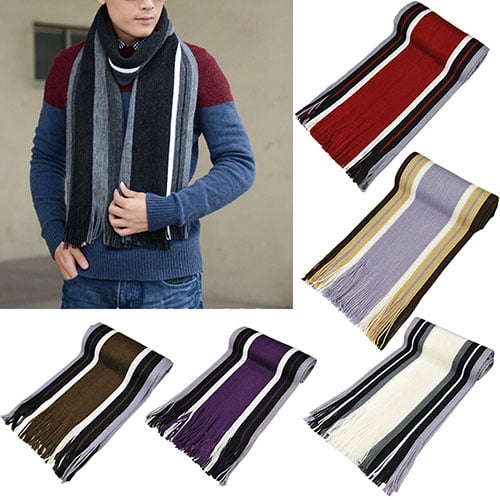 GROFRY Scarf Scarf Fashion Soft Classic Men Classic Scarf Shawl for Winter