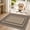 Black Loop shape, variant on ORGOWEL Front Door Mat 3x5ft Non Slip Easy Jute Indoor Outdoor Entrance Doormat Washable Absorbent Low Profile Resist Dirt Inside Patio Porch Entryway Mat,Black